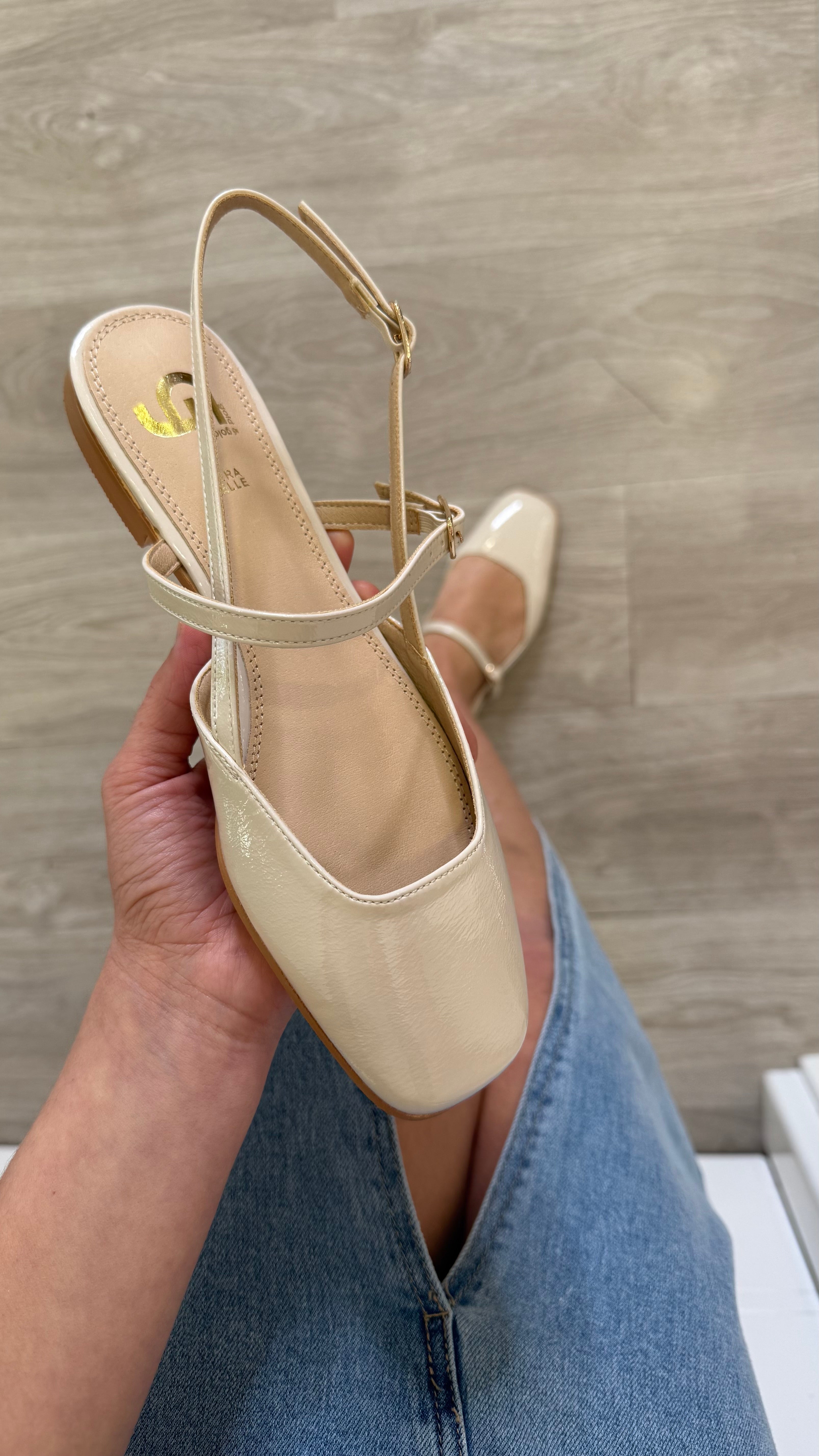 Slingback punta rotonda