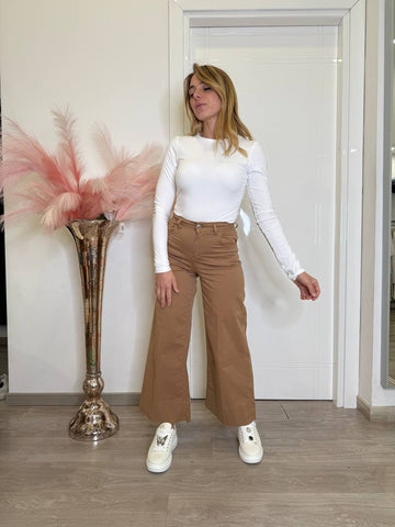 Pantalone wide-leg cropp
