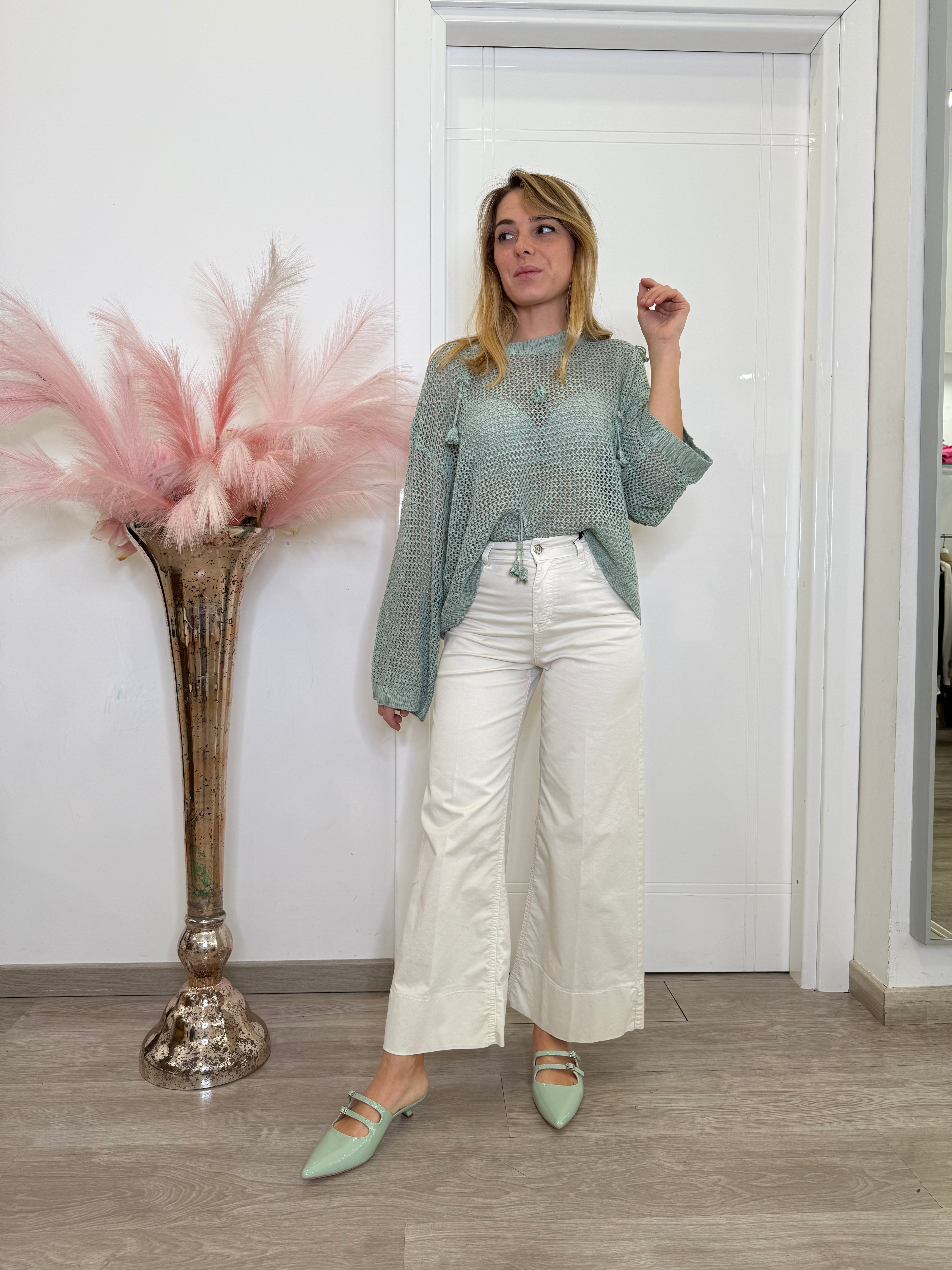 Pantalone wide-leg cropp